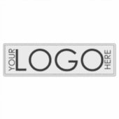 Long White Business Logo Company Modern Minimal Sticker (Voorkant)
