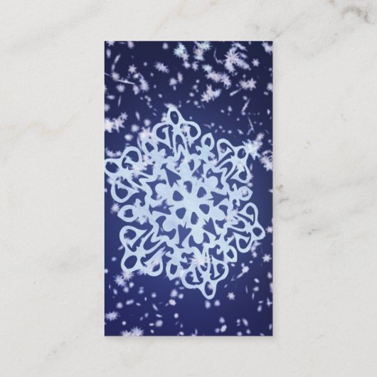 Long Winter's Night Bladwijzer Visitekaartje (Achterkant)