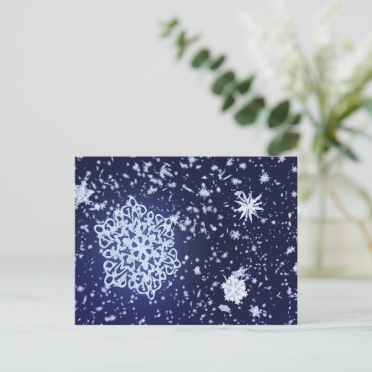 Long Winter's Night Briefkaart (Staand voorkant)