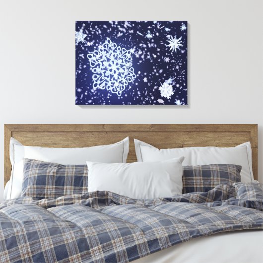 Long Winter's Night Canvas Print (Insitu (Slaapkamer))