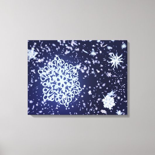 Long Winter's Night Canvas Print (Voorkant)