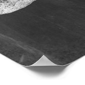 Longanatomie met krijtbord esthetiek poster (Hoek)