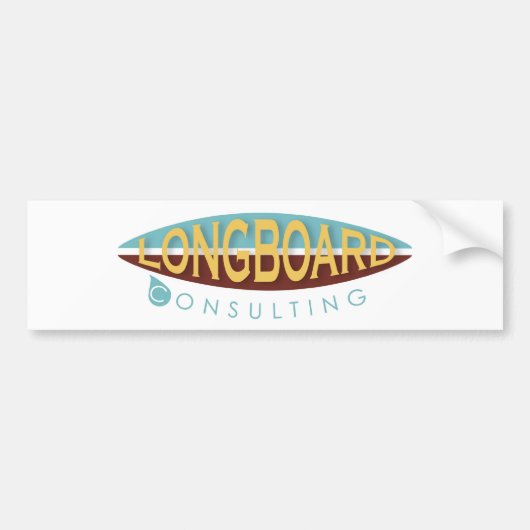Longboard consulting bumpersticker (Voorkant)