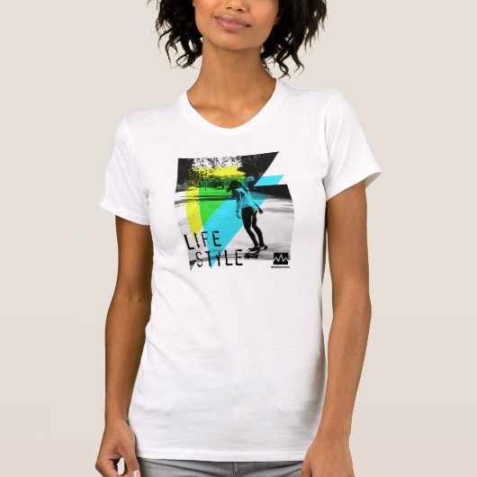 Longboard for girl t-shirt (Voorkant)