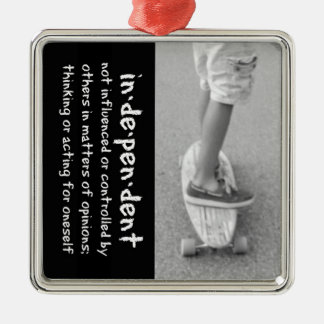 longboard-onafhankelijkheid metalen ornament