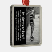 longboard-onafhankelijkheid metalen ornament (Rechts)