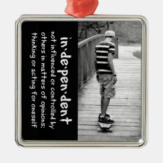 longboard-onafhankelijkheid metalen ornament