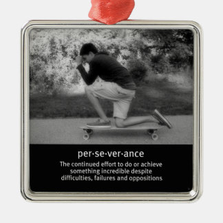 Longboard pose en quote metalen ornament