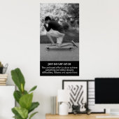 Longboard Prayer Pose Poster (Thuiskantoor)