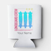 Longboard Retro Skateboard  Skater Design Blikjeskoeler (Achterkant)