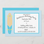 Longboard skateboard verjaardagsfeestje kaart (Voorkant / Achterkant)