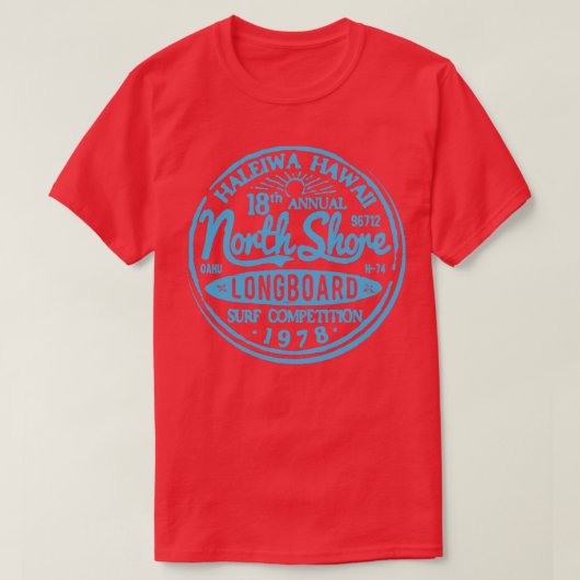 Longboard Surf Competitie T-shirt (Design voorkant)