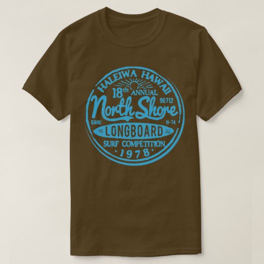 Longboard Surf Competitie T-shirt (Design voorkant)