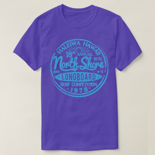 Longboard Surf Competitie T-shirt (Design voorkant)