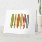 Longboard surfplanken Retro Style Surfing Kaart (Achterkant)