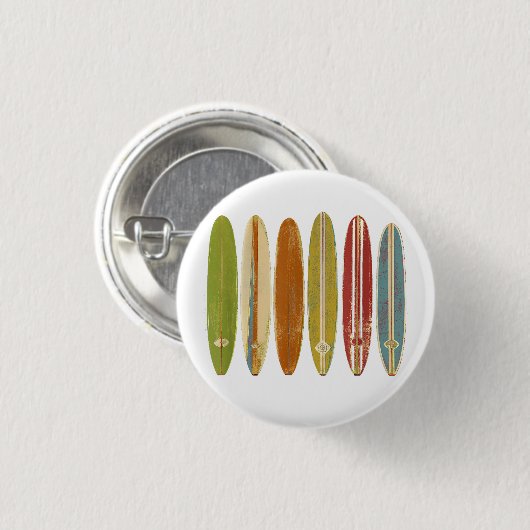 Longboard surfplanken  Retro Style Surfing Ronde Button 3,2 Cm (Voorkant /achterkant)