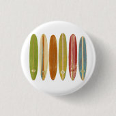 Longboard surfplanken Retro Style Surfing Ronde Button 3,2 Cm (Voorkant)
