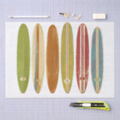 Longboard surfplanken Retro Style Surfing Tissuepapier (Craft)