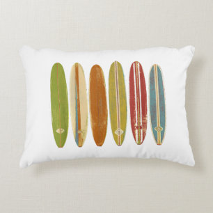 Longboard Surfplanken Vintage Retro Stijl Surfen Accent Kussen