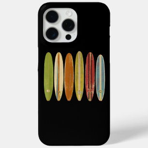 Longboard Surfplanken Vintage Retro Stijl Surfen iPhone 15 Pro Max Hoesje