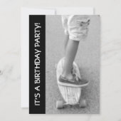 Longboard verjaardagsfeestje kaart (Voorkant)