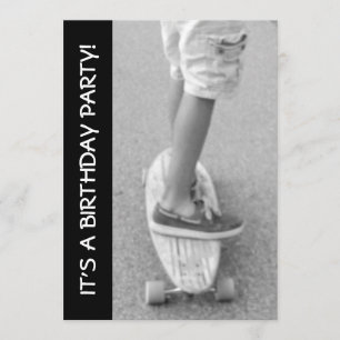 Longboard verjaardagsfeestje kaart