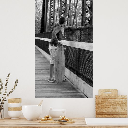 Longboarder Poster (Keuken)