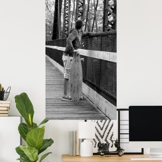 Longboarder Poster (Thuiskantoor)