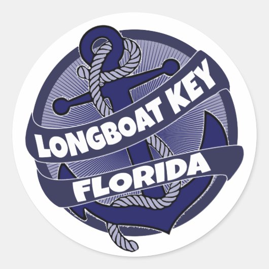 Longboat Key Florida anker stickers (Voorkant)