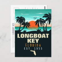 Longboat Key Florida Retro Sunset Souvenirs 60s