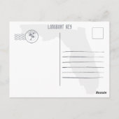 Longboat Key Florida Retro Sunset Souvenirs 60s Briefkaart (Achterkant)