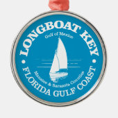 Longboat Key (zeilboot) Metalen Ornament (Voorkant)