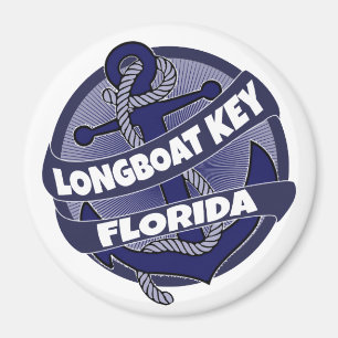 Longboot Key Florida ankervarken magnet