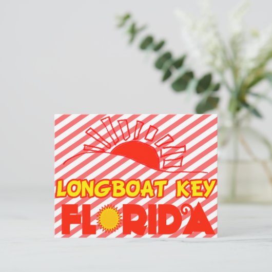 Longboot Key, Florida Briefkaart (Staand voorkant)