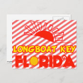 Longboot Key, Florida Briefkaart (Voorkant / Achterkant)