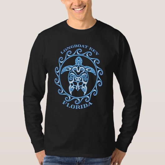 Longboot Key Florida Keys Tribal Zee T-shirt (Voorkant)