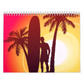 Longbord en palmen kalender (Hoes)