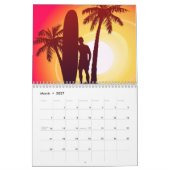 Longbord en palmen kalender (Mar 2027)