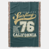Longbordsurfen | Californië 76 Deken (Voorkant Verticaal)