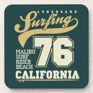 Longbordsurfen   Californië 76 Drankjes Onderzetter