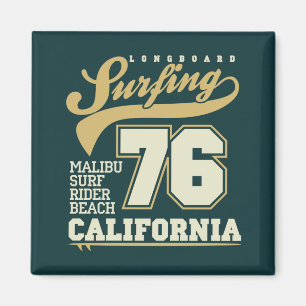 Longbordsurfen   Californië 76 Magneet