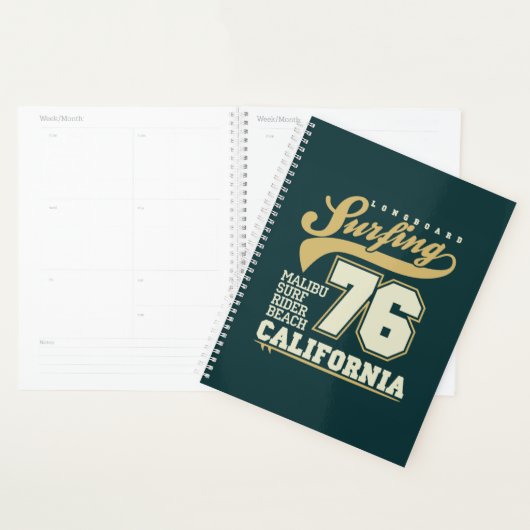 Longbordsurfen | Californië 76 Planner (Display)