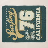 Longbordsurfen | Californië 76 Sherpa Deken (Voorkant (horizontaal))