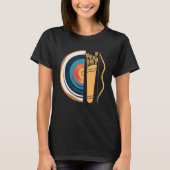 Longbow Archer Archery Target T-shirt (Voorkant)
