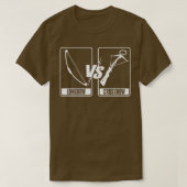 Longbow Vs Crossbow Bow Arrow Club Competitio T-shirt (Design voorkant)