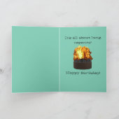 Longcapaciteit over de Hill Funny Verjaardag Kaart (Binnen)