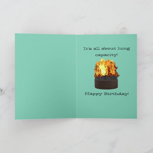 Longcapaciteit over de Hill Funny Verjaardag Kaart (Binnen)