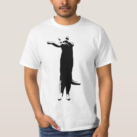 Longcat black'n white t-shirt (Voorkant)