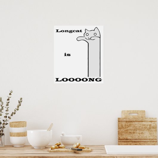 Longcat is lang poster (Keuken)