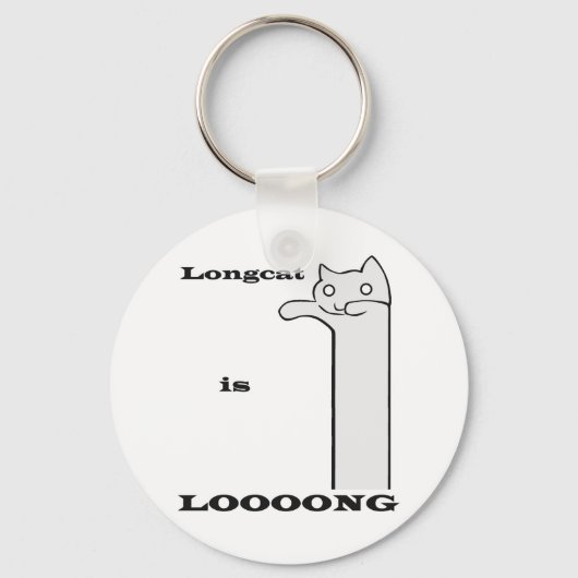 Longcat is lang sleutelhanger (Voorkant)